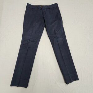 Banana Republic Womens Dress Pants 2 Petite Navy Blue Stretch Low Rise